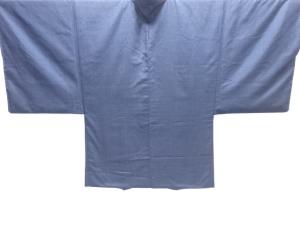 小格子織り出し手織り紬男物羽織